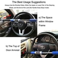 thumbnail image 2 of LC Prime Steering Wheel Lock Universal Vehicle Car Truck Van SUV Keyless Password Coded Twin Hooks Extendable Retractable Heavy Duty Security Guard Anti Theft Steel Plastic Blue, 2 of 2