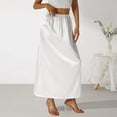 thumbnail image 2 of GEWSEY Women Half Slip Soft Satin Half Slip Lace Long Underskirt Half Slips for Under Dresses White/Black/Beige S-XXL (White, S), 2 of 9