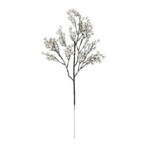 Gypsophila Artificial Flowers, Ongmies Artificial Flowers Faux Silk Flower Gypsophila Bouquet Winter Real Floral for Wedding Restaurant Silk Flower Decoration Window Flower Arrangement, White