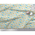thumbnail image 3 of Soimoi Blue Cotton Voile Fabric Omelette Food Fabric Prints By Yard 42 Inch Wide, 3 of 3