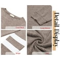 thumbnail image 5 of Fantaslook Womens Long Sleeve Tops Crewneck Sweatshirts Casual Color Block Tunic Tops Pullover, 5 of 8