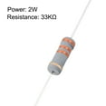 thumbnail image 2 of 50pcs 2W 33K Ohm Carbon Film Resistor 5% Tolerance 4 Color Bands, 2 of 4