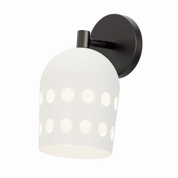 Maxim Dottie 1-Light Adjustable Sconce - Black - 21241WTBK