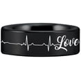 thumbnail image 5 of Loveline Tungsten Carbide Ring, 5 of 7