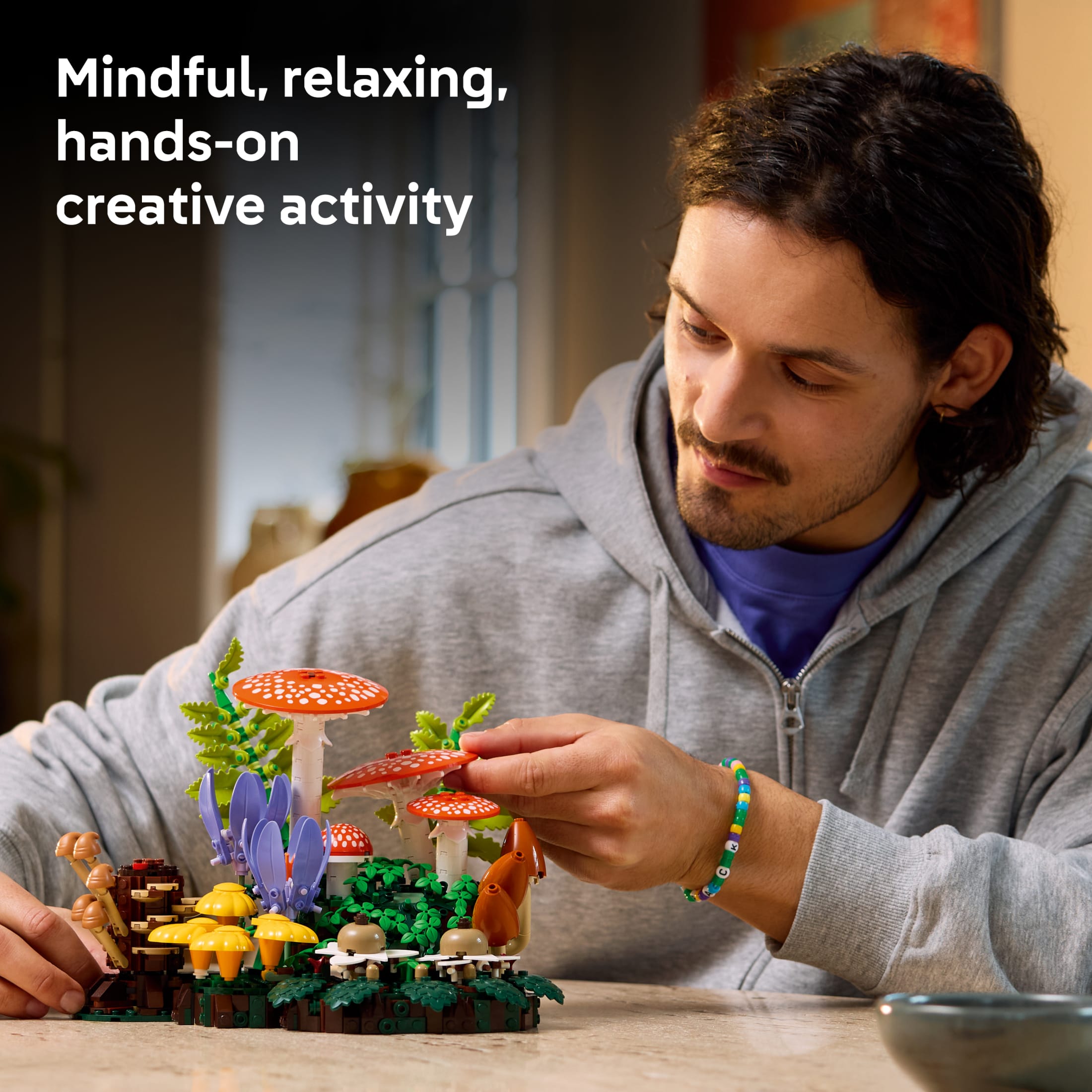 LEGO Botanicals Hongos del Bosque - Set de Construcción para Adultos, Mayores de 18 Años - Decoración de Hongos para el Hogar - Regalos para Mujeres y Hombres - Actividad Creativa - 11505 4