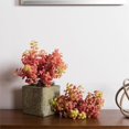 thumbnail image 2 of Vickerman FI170601-3 12 in. Plastic Leaf Red Bush, 2 of 3
