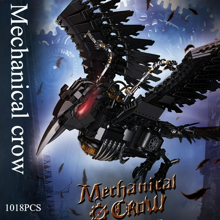 Remocguys Mechanical Crow Building Set Compatible with Lego Bird