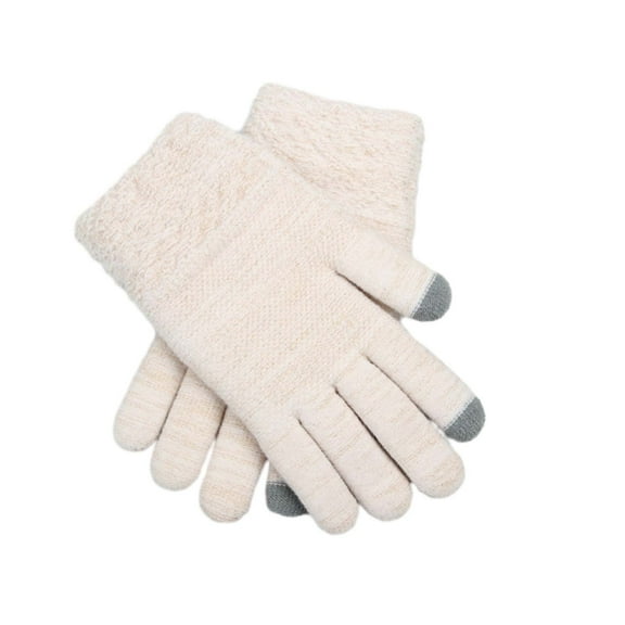 OJJCXA Womens Mens Gloves for Women Men Knitted Full Finger Fashion Cold Resistant Outdoor Winter Gloves