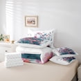 thumbnail image 6 of Homewish Chic Floral 7-Piece Reversible King Comforter Set for Kids, Spring Garden Design, 6 of 8