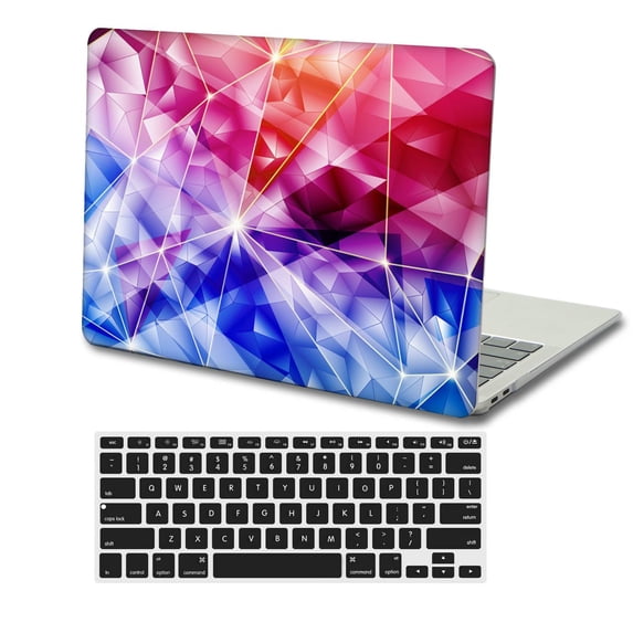 KSK KAISHEK Compatible MacBook Pro 13 inchs Case 2022 - 2016 Released Model A1706&A1708&A1989&A2159&A2251&A2289&A2338 M1, Plastic Hard Shell + Black Keyboard Cover, Colorful B 43