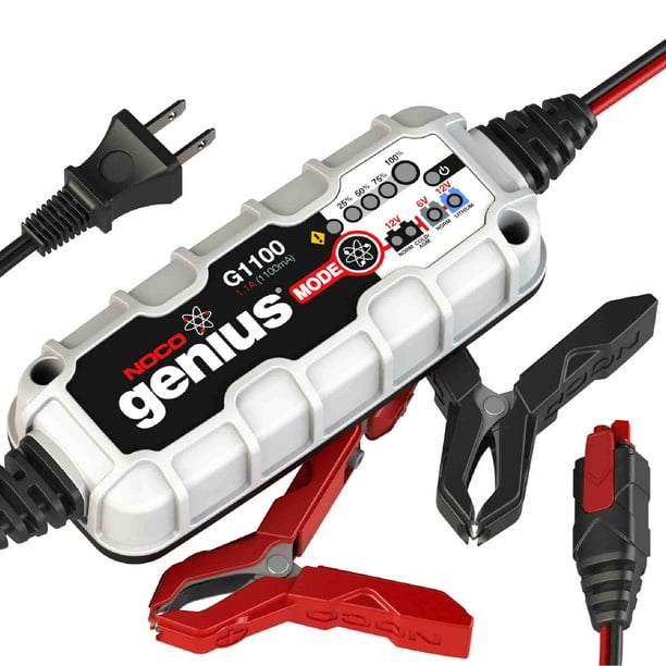 NOCO Genius G1100 6V/12V 1.1 Amp Battery Charger and Maintainer