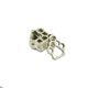 thumbnail image 4 of 100 Piezas de Filigrana de Plata Cachorro Pata Abalorios Colgante Joyería Fabricación, 4 of 5