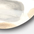 thumbnail image 2 of Designart 'Neutral Oval Grey Stones I' Glam Metal Circle Wall Art, 2 of 3