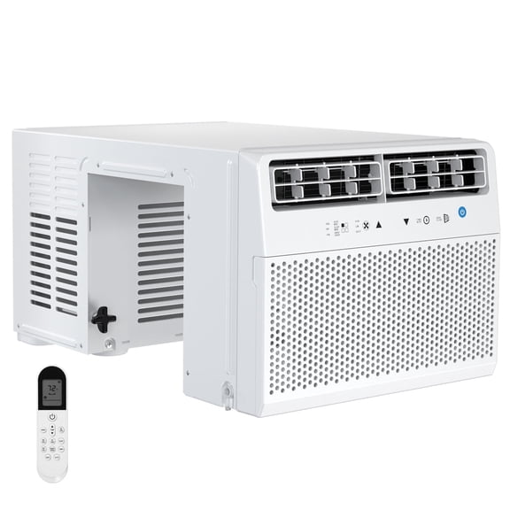 10000 BTU Window Air ConditionerWindow Air Conditioner for Room Cools Up to 450 sq.ftWindow AC Unit with CoolingDehumidifier and 3 Fan Speed24-Hour Timer & ECO Mode