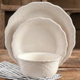 thumbnail image 3 of The Pioneer Woman Cowgirl Lace 12-Piece Dinnerware Set, Linen, 3 of 7