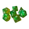 thumbnail image 1 of KLKCMS Ensemble de dés Polyédriques 7 Pcs Jouets de Loisirs D4-D20 pour 7jaune 7jaune Vert, 1 of 9