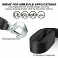 thumbnail image 2 of Seamander Boat Winch Strap with Hook and Safety Latch - Loop End - 2" x 20' -5,000lbs, 2 of 4