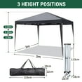thumbnail image 3 of Ktaxon 10'x10' Pop Up Gazebo Canopy Wedding Party Tent with 4 Sidewalls Gray, 3 of 8