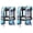 Blue Camouflage, variant on Magicorange 2 Pack Automatic Inflatable Life Jacket with Whistle, Adult Adjustable PFD Preserver Vest for Boating, Fishing, Sailing, Swimming