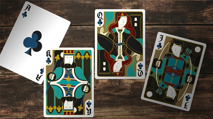 Secret Tale King Arthur White Knight Playing Cards by Dutch Card House