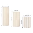 thumbnail image 5 of ToppiJoy Cardboard Vases for Centerpieces, Flower Vase Stand for Party Tables Decorations, Elegant Bulk Weddings Decoration Table Cylinder Centerpiece Stands (White A, 3Pcs), 5 of 15