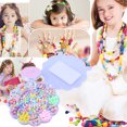 thumbnail image 3 of 1Set/530pcs Beads Set for Jewelery Making Craft Beads Kits for Little Girls DIY Bracelet Children Games(Random Color), 3 of 8