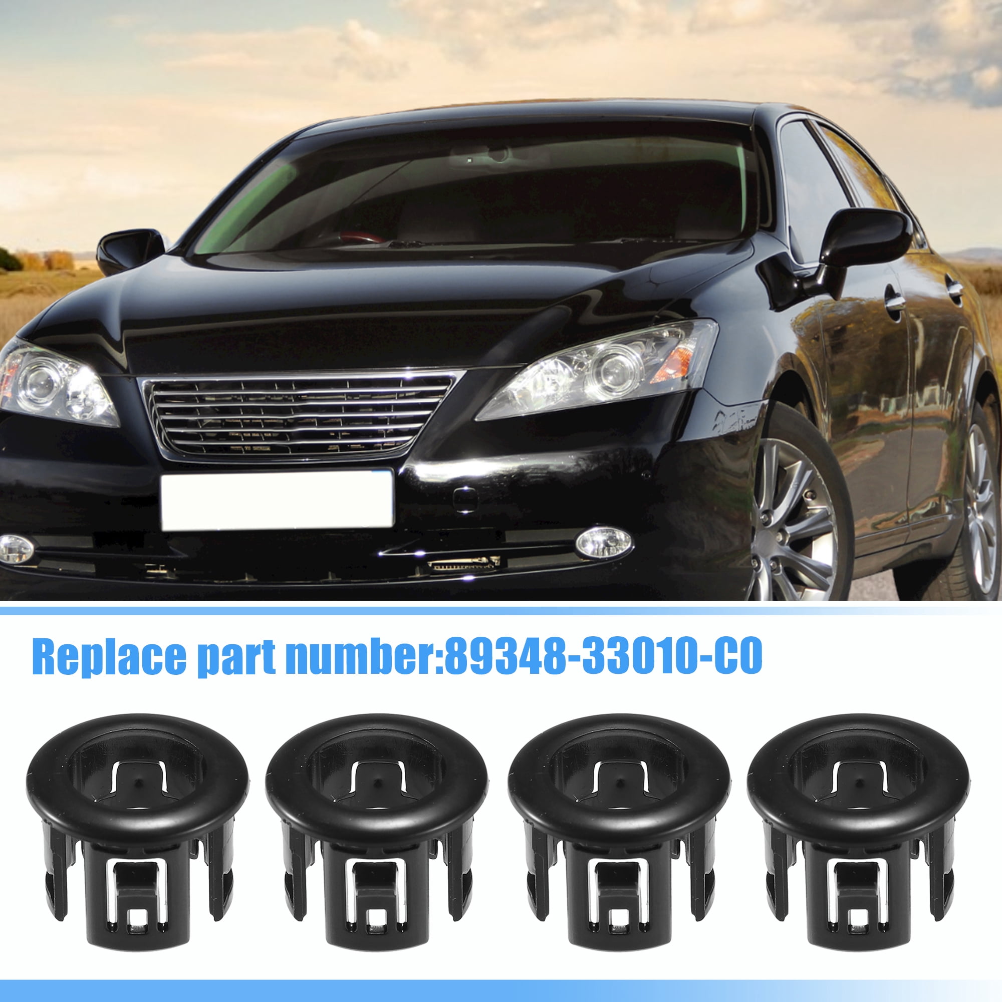 Unique Bargains 4Pcs Rear Bumper Backup Parking Aid Brackets for Lexus ES350 HS250H