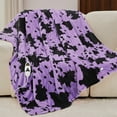 thumbnail image 3 of PMONPA Cow Heated Electric Blanket for Adult, Flannel & Sherpa Heating Blanket with 10 Heat Levels, 1/2/4/8 Hours Auto-Off, 51"x 61", Cow Print Purple, 3 of 10