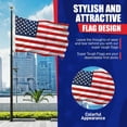 thumbnail image 5 of Super Tough 6ft x 10ft Spun Polyester American Flag | Embroidered Stars & Sewn Stripes | Heavy-Duty, Commercial-Grade Material | Canvas Header & Grommets | Made in the USA | Wind-Resistant Flag, 5 of 7