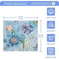 thumbnail image 5 of Coolnut Watercolor Flowers Wash Cloth Set of 4, 12 x 12 Inch Cotton Baby Washcloths Highly Absorbent and Soft Feel Fingertip Towels Face Towels for Bathroom, Gym, Spa Washcloth Gift, 5 of 7
