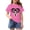 Pink, variant on Cool Afro Girl Heart Sunglasses Print, The Children's Place Girls' Sports Girls Shirts Short Sleeve Soft 100% Cotton T-Shirts Plain Tees Tops Clothes Crew Neck for Kids