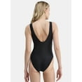 thumbnail image 2 of Reebok Women's Square Neck One Piece Swimsuit with UPF 50+, Sizes XS-XXL, 2 of 5