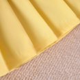 thumbnail image 6 of Fesfesfes Children's Casual Summer Set 1-5 Years Girls' Fashion Solid Color Strap Sleeveless Tops Double Bow Pleated Skirt Set(Yellow,2 Years), 6 of 8