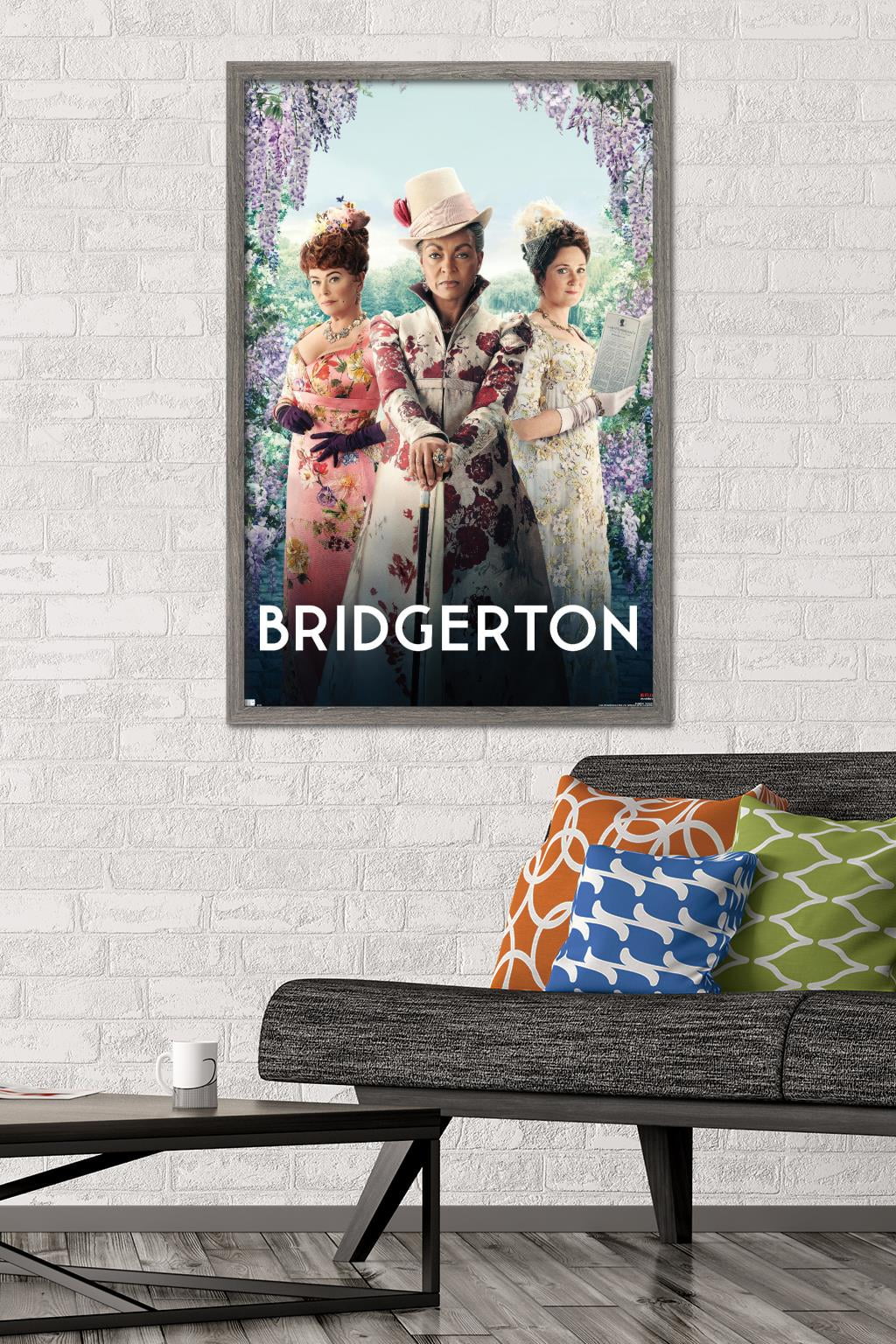 Netflix Bridgerton - Trio Wall Poster, 22.375" x 34", Framed