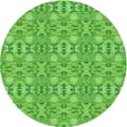 thumbnail image 1 of Ahgly Company Indoor Round Patterned Emerald Green Area Rugs, 8' Round, 1 of 6