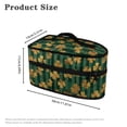 thumbnail image 6 of HELLHERO Steam Iron Carrying Case Portable Travel Steamer Carrier Bag with Zipper Compatible with Full-Size Irons and Accessories Gold Four-Leaf Clover Pattern, Case Only, 6 of 6