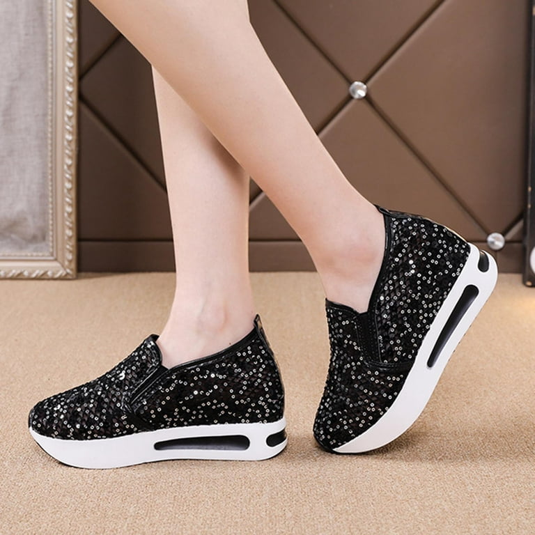  Orthopedic Platform Sneakers for Women Dressy Sparkly