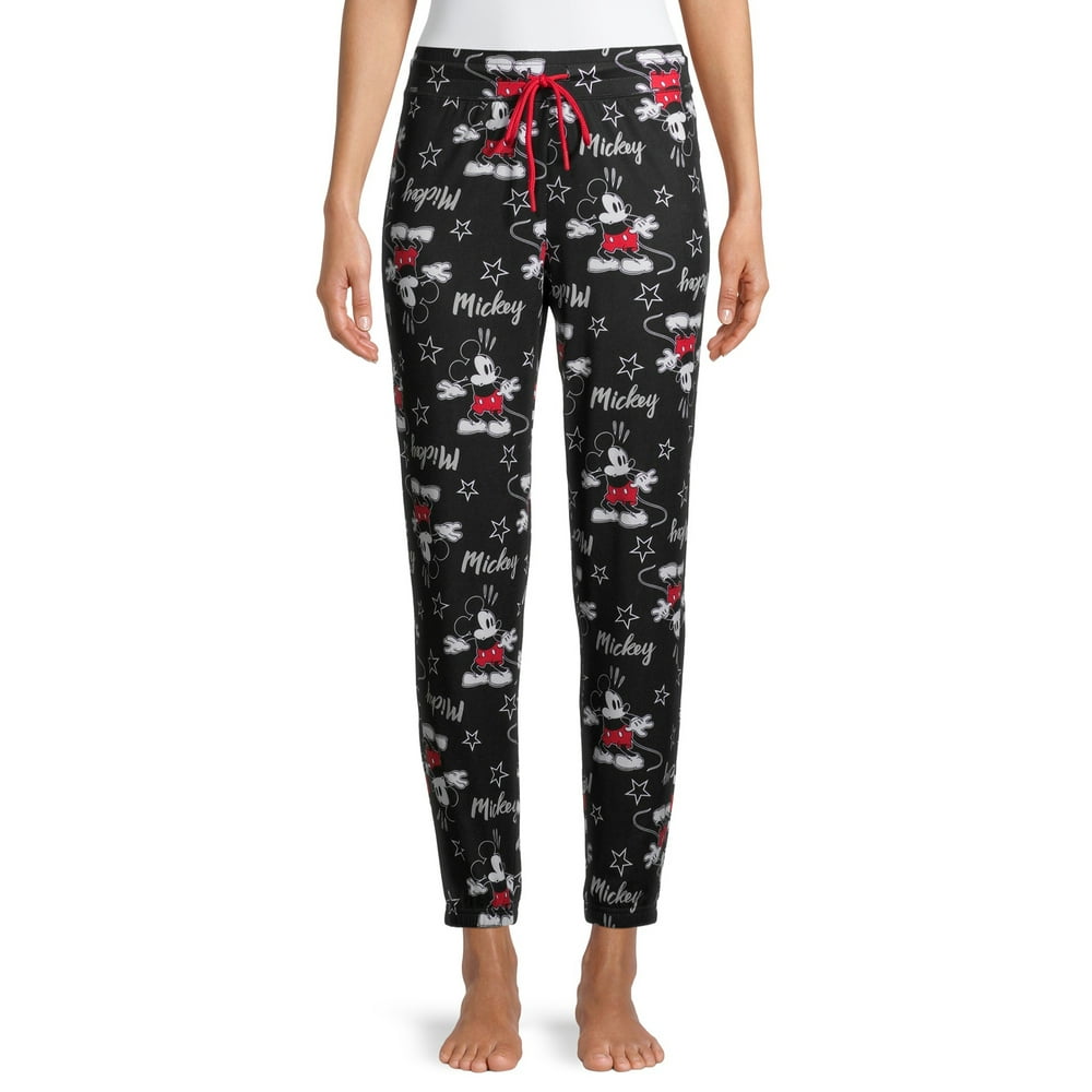 Mickey Mouse Women's and Women's Plus Sleep Joggers - Walmart.com - Walmart.com