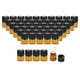 thumbnail image 2 of 50 piezas de minibotellas de vidrio , tapa de rosca recargable Vial de muestra para 50 piezas de enchufe interno jinwen  Mini botella ámbar, 2 of 8