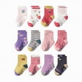 thumbnail image 4 of HCNTES Kid Socks Girls Boys 1T 2T 3T 4T 5T 6T 7T Socks Set Fashion Cute Cartoon Socks for Children Spring Summer Wear(L01-D,5-7 Years), 4 of 4