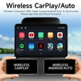 thumbnail image 3 of (2 PCS) Android 12 2+32G 10.1''Car Headrest Monitor Screens Wireless CarPlay/Android Auto Rear Seat Video TV Player FM BT HD Touch, 3 of 7