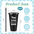 thumbnail image 2 of Vasos para beber Uiifan, 24 onzas, 30 unidades, Motivational Black, 2 of 6