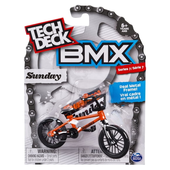 Tech Deck - Finger BMX - Sunday – Rouge/Noir – Séries 7