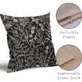 thumbnail image 4 of Black Pillow Covers 18x18 Set of 2 Vintage Floral Botanical Print Spring Flower Plant Pattern Decorative Throw Pillow Cases Outdoor Farmhouse Decor for Home Sofa Couch Bed, 4 of 7