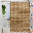 thumbnail image 3 of Brown Wooden Shower Curtain Set, Waterproof Shower Curtains for Bathroom, Vintage Western Country Wooden Plank Washable Fabric Cloth Bath Curtain for Bathtub Decoration with Hooks 72x78 Inches, 3 of 9