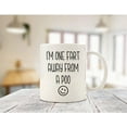thumbnail image 3 of Poo Mug I''m One Fart Away from A Poo Coffee Mug - Funny Sarcastic - Humor Gift for Men, Women, Family Novelty Ceramic Cup Gift 11oz, 3 of 6