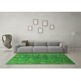 thumbnail image 3 of Ahgly Company Indoor Round Oriental Green Industrial Area Rugs, 3' Round, 3 of 4