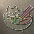 thumbnail image 5 of Handmadetneonsign Cat Ramen Neon Sign, Ramen Restaurant Open Wall Art Decor, Dining Room Wall Decor, 5 of 5