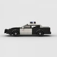 thumbnail image 4 of 1993 Intercept Police Cars MOC Vehicle SWAT Patrol Building Blocks City Speed Champions Crown Victoria Model Technique Kids Toys NEW, 4 of 7