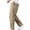 Yellow, variant on WIZUTIZ Men's Cargo Pants Solid Color Thin Lightweight Elastic Waist Multi-Pocket Straight Leg Breathable Quick Dry Summer Outdoor Casual Hiking Work Trousers
